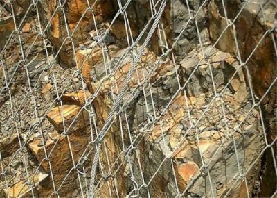 Proteção galvanizada mergulhada quente de Rockfall que pesca o sistema de estabilização da inclinação da malha de Tecco