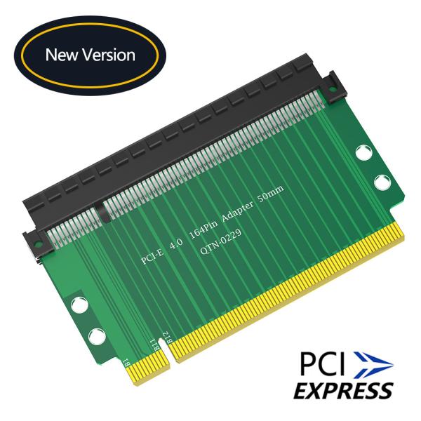 PCI-Express 4.0 16x Riser Card, 180-градусная высокоскоростная карта повышения скорости 60 мм Карта повышения высоты