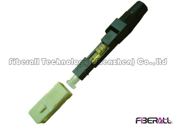 Multimode Fiber Optic SC Connector , Fiber Optic Cable Connectors For FTTH