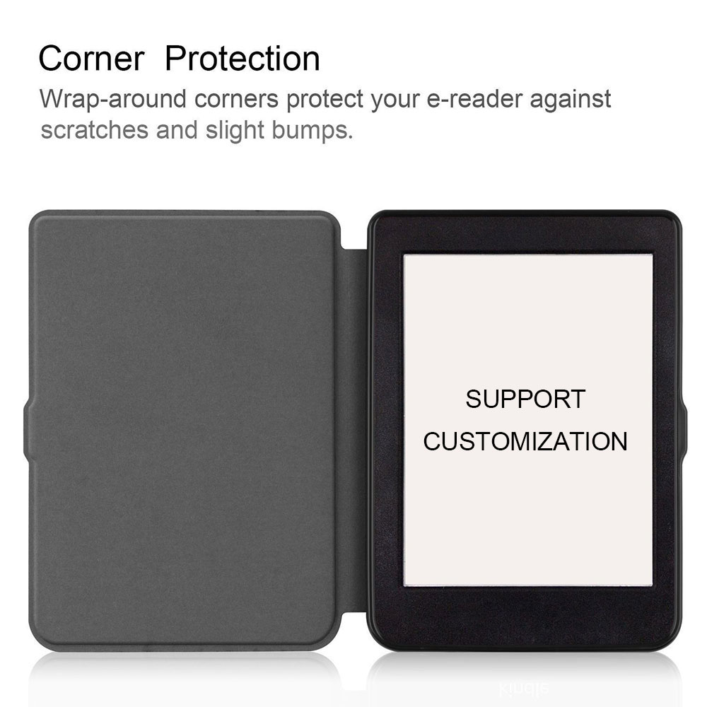 For Laudtec Luxury Leather Kobo Nia 2020 E-Reader Case Slim Lightweight Back Cover with Customized Logo PBK312