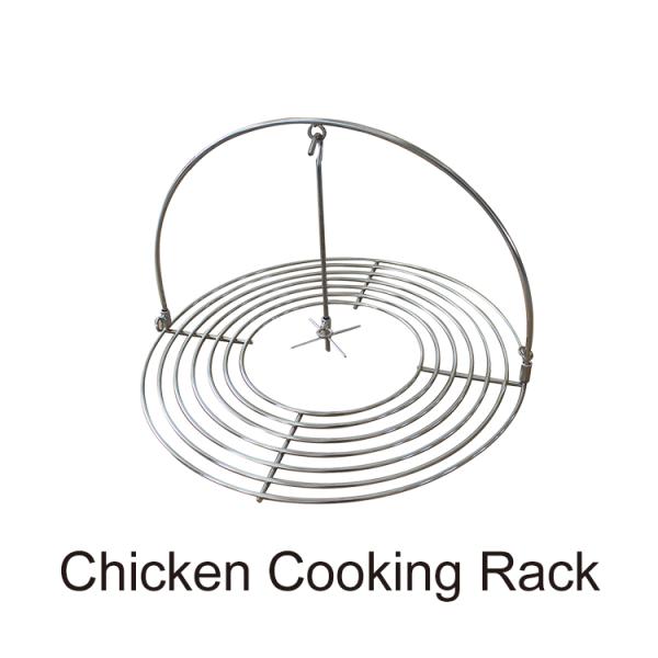 KIMSTONE Kamado-style Grill 21 Inch Black and White Floral Glaze Folding Side Shelves Durable and Reliable