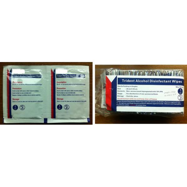 Portable Disposable Hand Sanitizer Wipes , Skin Care Individual Alcohol Wipes