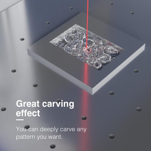 3W / 5W 3D Jewelry Laser Marking Machine For Metal Non Metal Pattern Depth Engraving