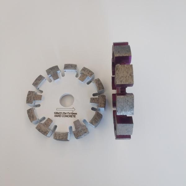 125мм лазерный сварный бриллиант 17мм толстый сегмент на полу