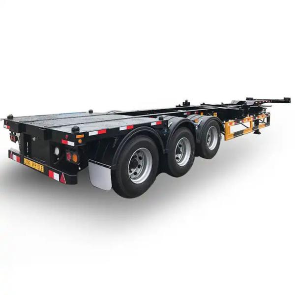 Tractor Trailers Container Chassis Skeleton Truck Semi Trailer with Tread 1820mm