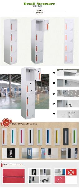 Supply steel storage locker FYD-G004,H1850XW380XD450mm,Single row Vertical,4 door