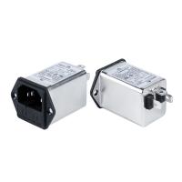 YB11B2 IEC Plug In EMI Filter 0.8mA Low Fuite Current Noise Filter With Fusible