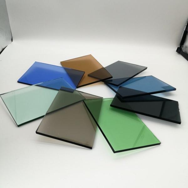 Tinted Float Glass Sheets with ISO Certificate and Flat Polished Edge Work