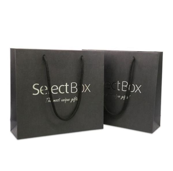 Handmade Custom Print Logo Paper Cardboard Shopping Retail Carry Bag for Luxury Garments