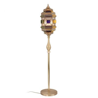 Bedroom LED Vintage Copper Floor Lamp Antique Copper Floor Lamp For Luxury Decorative Lighting