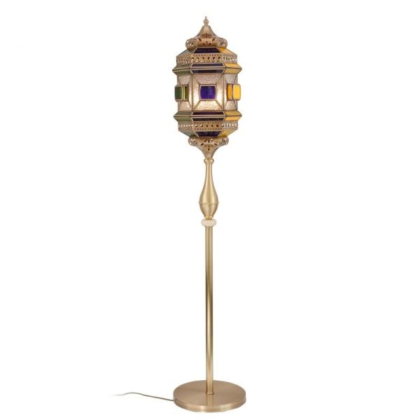 Bedroom LED Vintage Copper Floor Lamp Antique Copper Floor Lamp For Luxury Decorative Lighting