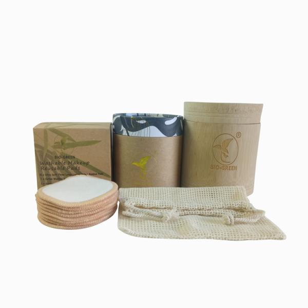 Colorful Facial Make Up Remover / Bamboo Beauty Facial Cleaning Pad