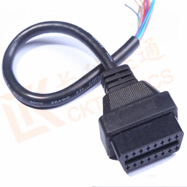 Black 16 Pin Obd Extension Cable Male to Female Cable CK-MF16D00F