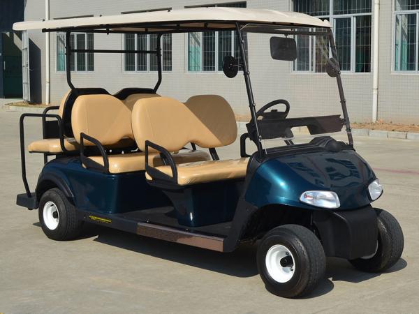 48V Maintenance-Free Battery Operate Electric Small Golf Carts With 6 Sofa Seats