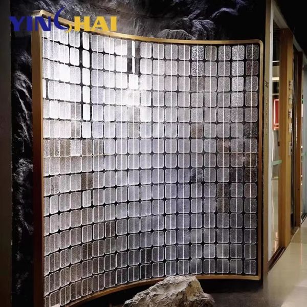 Foldable Stainless Steel Screen Partition Reception Room Modern Metal Room Divider