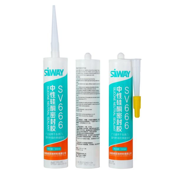 Water Resistance Gap Filling Silicone Sealant , Silicone Glass Glue Customized Color