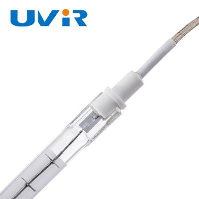 Única base das lâmpadas de infravermelho RS de quartzo do tubo com revestimento branco