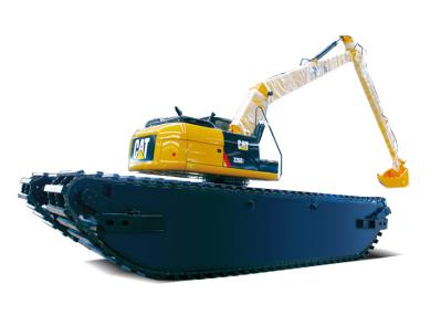 Cat 326D River Dredging Equipment Soft Terrain Backhoe Amphibious Swamp Buggy