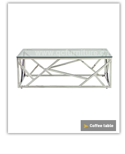 Square 55x55x55cm Stainless Steel Side Tables Clear Glass Home Furniture