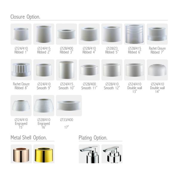 PP Replacement Soap Dispenser Pump Tops