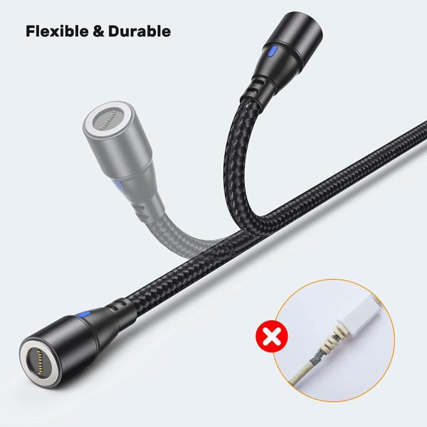 360 вращая магнитный микро- кабель 6фт УСБ для передачи данных