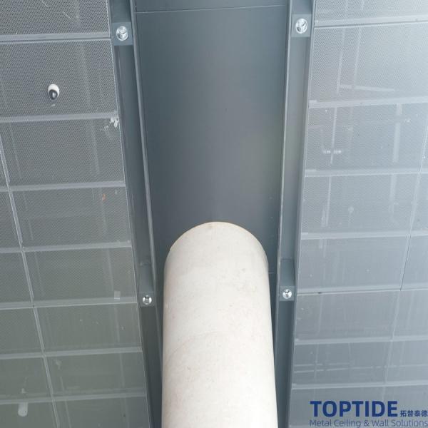 600x1000 2.5mm RAL9016 Aluminum Fireproof Ceiling Board For Hall