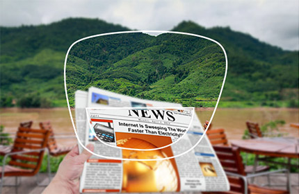 UC Coating Flat Top Bifocal Lenses 1.499 Index Over 97% Transmission