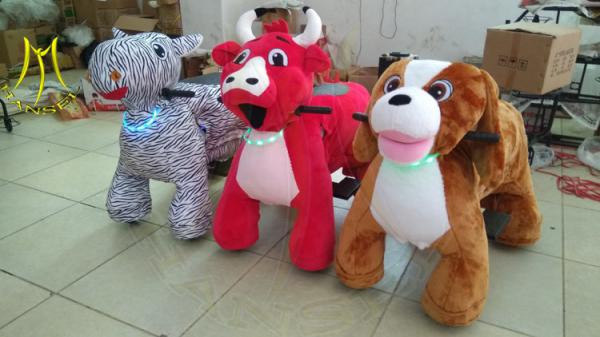 Hansel plush amusement park rides animal electric dog walking machine