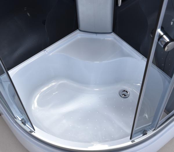 Cerco 39 de Grey Glass Wet Room Shower x39 ' x85”