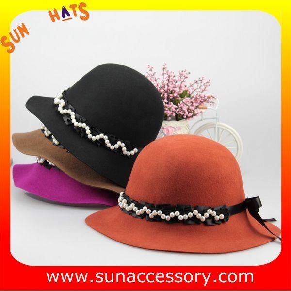 6090347 Sun Accessory customized  winner  fashion 100% wool felt clothe hats, women hats and caps wholesaling