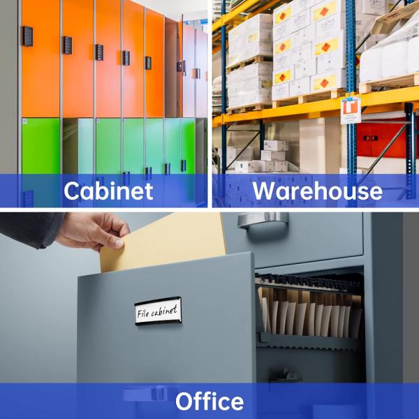 Détecteurs d'étiquettes à profilé magnétique en C pour rayonnages et étagères métalliques