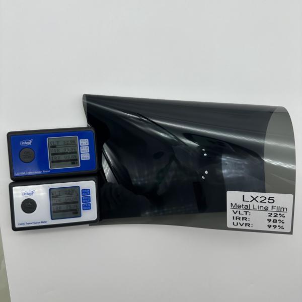 Película para cristales de coche 2HD Metal Line LX25 Negro 2mil 98% IRR