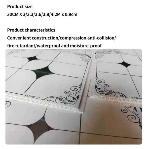 Self-Assembly Thickened PVC Strip Ceiling for Contemporary Kitchen Bathroom and Toilet Design Style