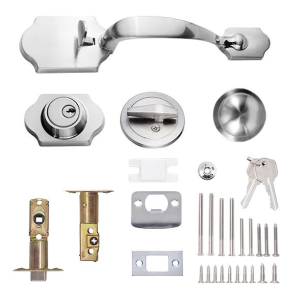 Zinc Alloy Door Locks Single Door Large Handle Heavy Duty Locks Door Edge Distance Adjustable Plating Villa Door Locks