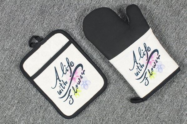 Photo Printing Sublimation Oven Mitt And Sublimation Placemats Blanks Custom Sublimation Kitchen Accessories