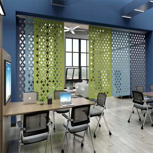 Easy Install PET Acoustic Room Dividers Partition Cubicle Divider Screen Soundproof