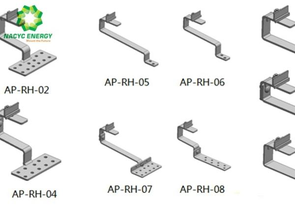 Sun Tracking Solar Solar Mounting Structure Metal Stainless Steel Roof Solar Panel Wall Mounting Brackets