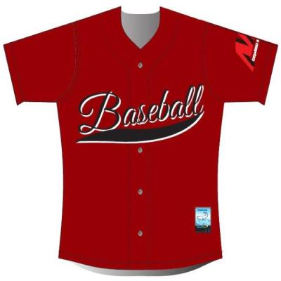 Full Button Front Custom Baseball Shirts , 300gsm Mens Baseball Clothes