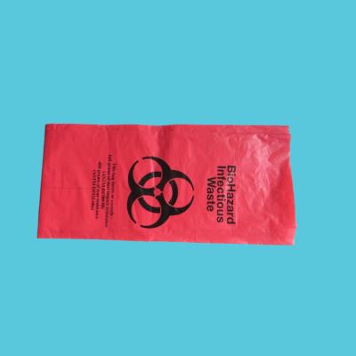 Disposable Dpe / HDPE Biodegradable Red/Yellow Autoclave Sterilization Medical Biohazard Waste Bag