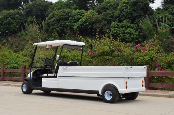 Dois carrinhos de golfe bondes exteriores de Seater com o controlador de serviço público de Curtis 350A da carga