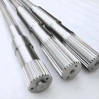 German Material Single Key Shaft Diameter 10mm - 240mm Twin Screw Extrusion Shaft