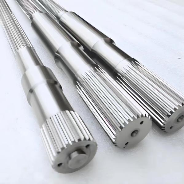 High Torque Twin Screw Involute Spline Extruders Screw Shafts Model 125 For Petrochemical Purpose