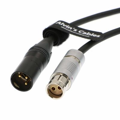 Tomada fêmea feita sob encomenda do Pin de Fischer 2 do cabo distribuidor de corrente de Arri do comprimento ao homem original do pino de XLR 3