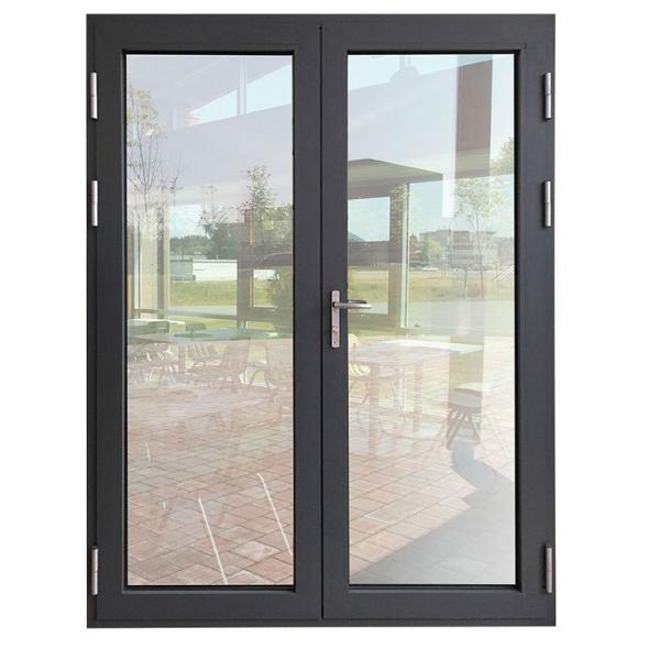 Interior / Exterior Aluminum Casement Doors French Single Hinged Aluminium Doors