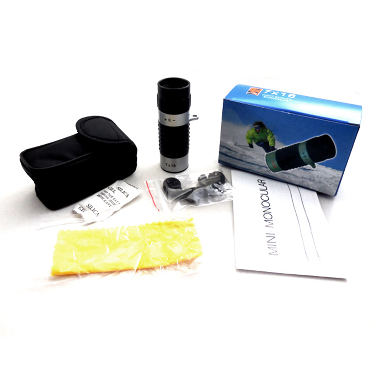 Легковес 7x18 черного белого цвета мини Monocular в кармане для расстояния