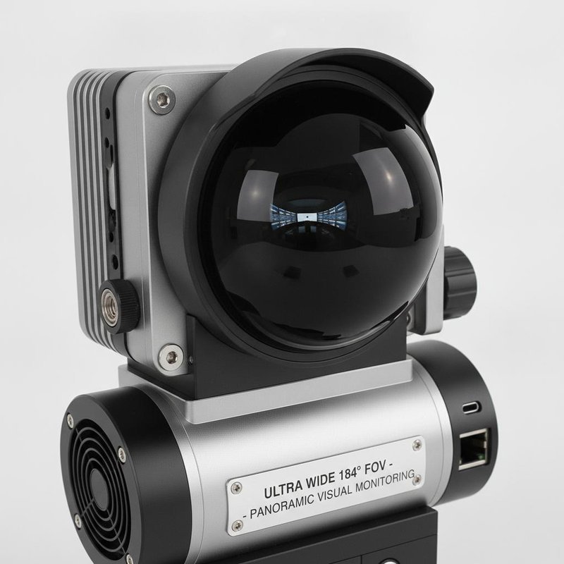 Fisheye Lens with 184° Field of View, 3MP High-Definition, and F1.9 Large Aperture for Panoramic Monitoring