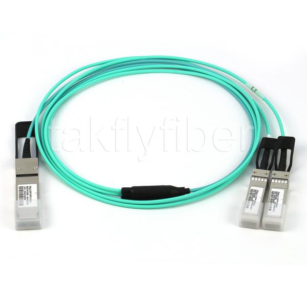 Кабель 40G QSFP+ AOC к 2SFP+ 3M-30M 40G к оптическому кабелю проламывания 2*10G активному для центра данных
