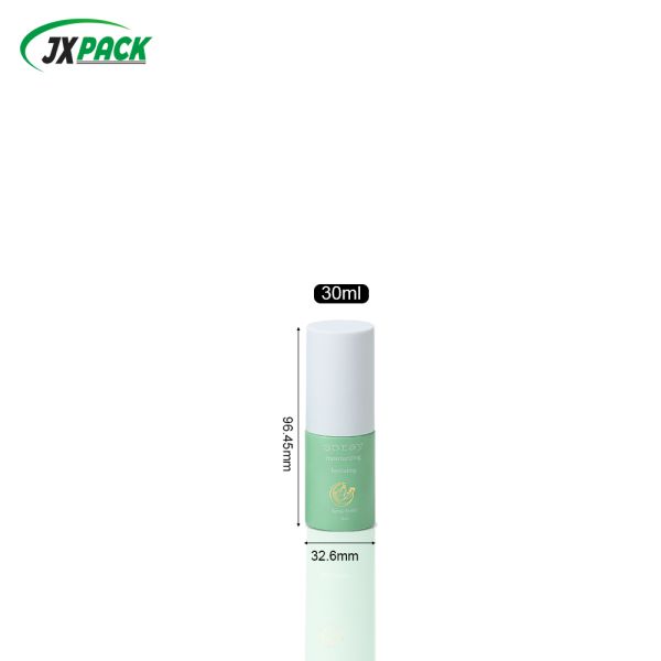 Botella de loción de plástico PET con superficie mate JXPACK con capacidad personalizable y tratamiento esmerilado para cosméticos