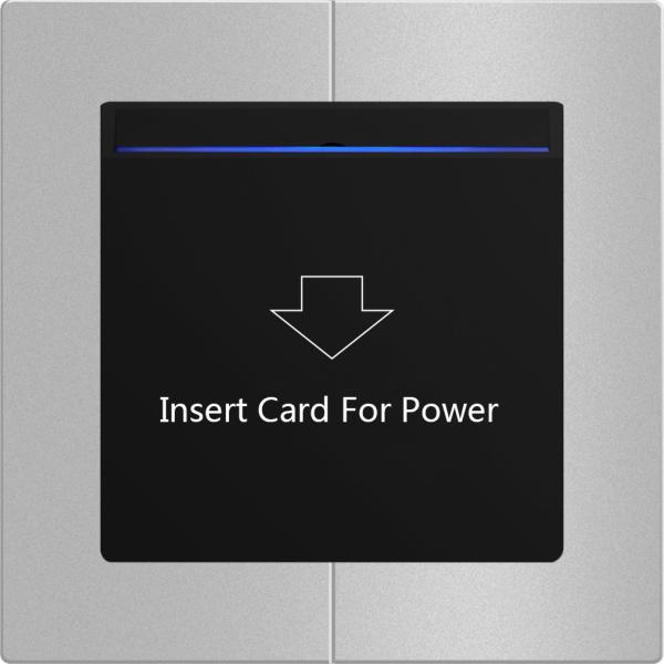 Hotel Room Key Card Holder Save Energy Standard 86mm wall box installation