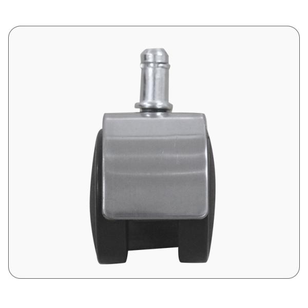 Черный офисный стул из нержавеющей стали Замена колеса нейлона 50 мм Тихое колесо